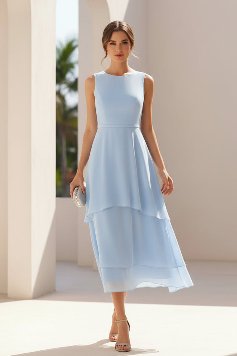 Spitzenjacke Chiffon-Zweiteiler-Kleid