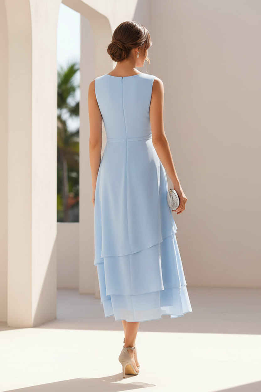 Spitzenjacke Chiffon-Zweiteiler-Kleid
