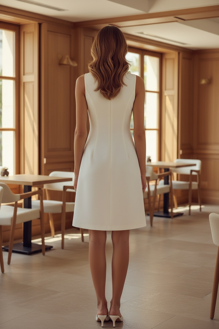 3D-Blumenapplikation Keyhole-Cocktailkleid
