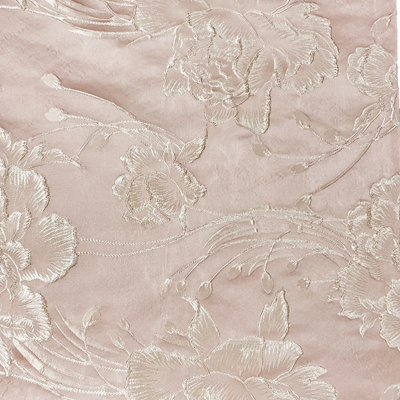 Florales Jacquard-Wickeloberteil Midi-Kleid mit Taschen
