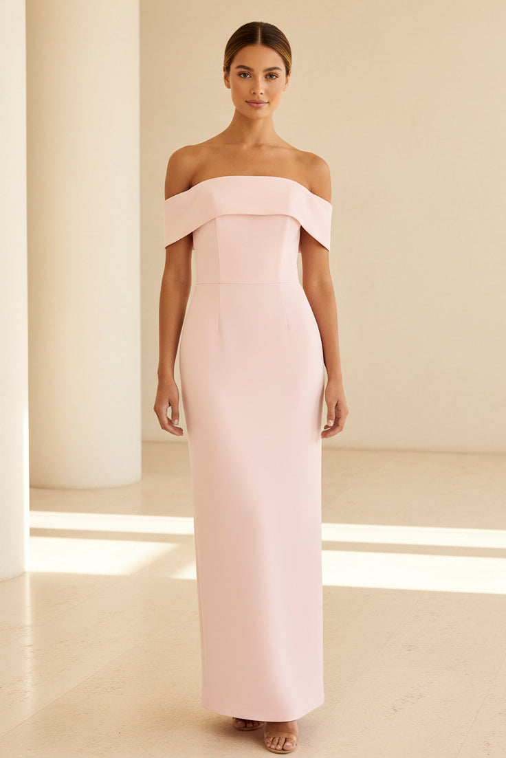 Trägerloses Säulen-Maxikleid
