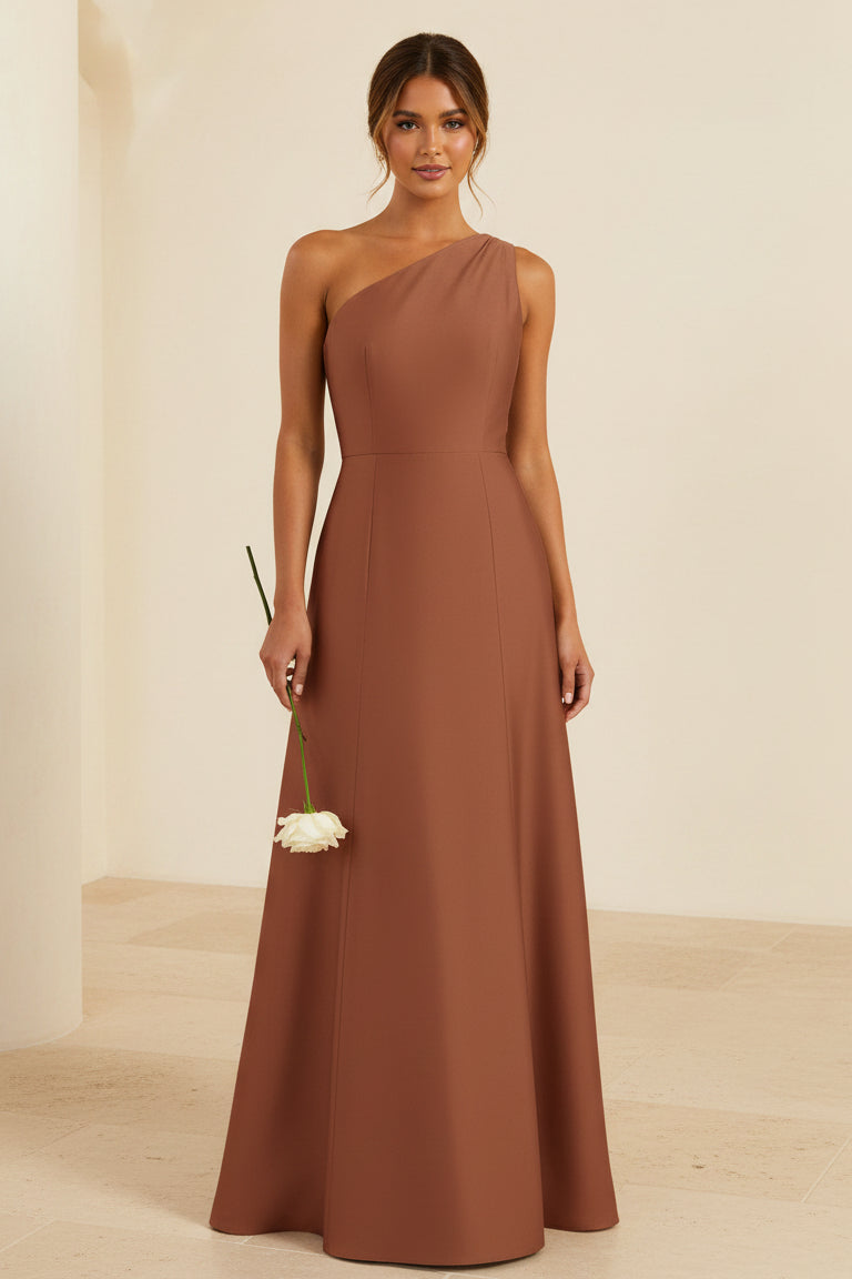 Elegantes, schulterfreies A-Linien-Maxikleid