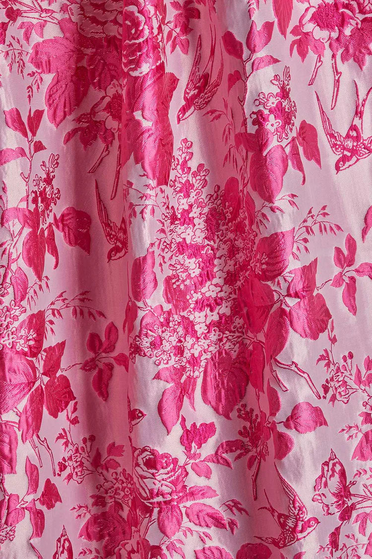 Trägerloses Maxi-Kleid mit Blumenmuster und Taschen