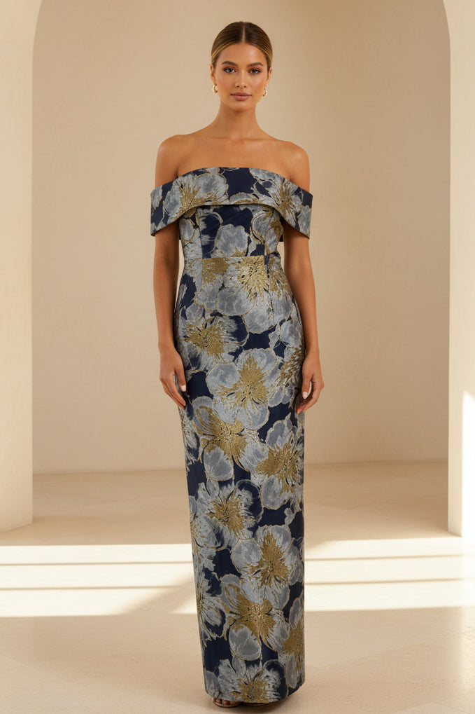Trägerloses Säulen-Maxikleid