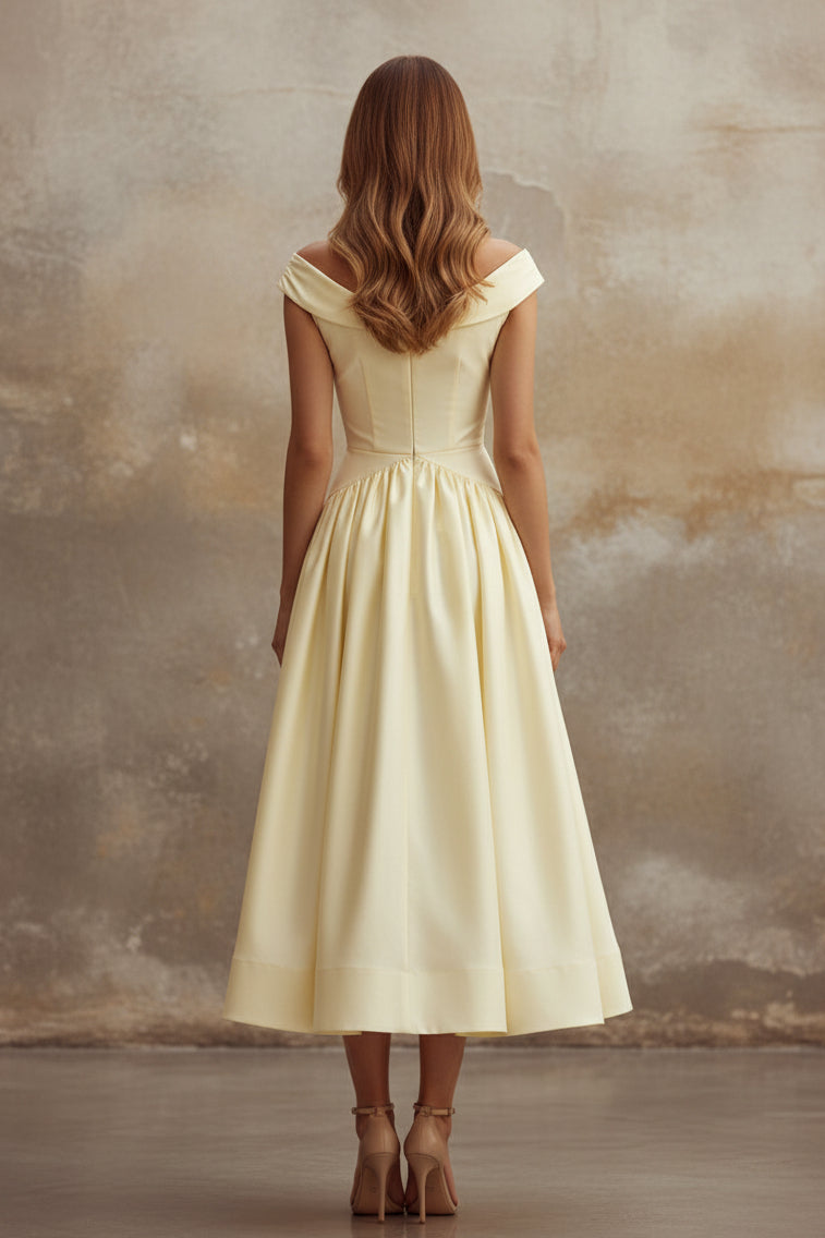 Crossover-Carmen-A-Linien-Midikleid
