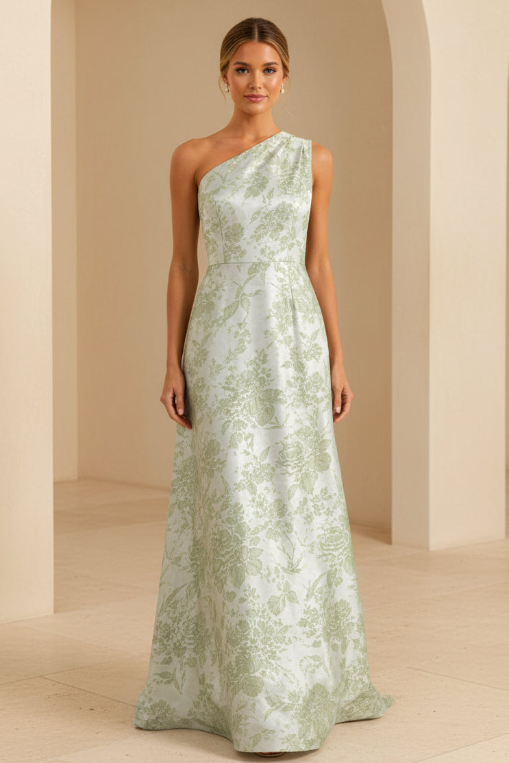 Elegantes, schulterfreies A-Linien-Maxikleid
