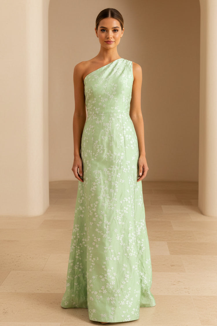 Elegantes, schulterfreies A-Linien-Maxikleid
